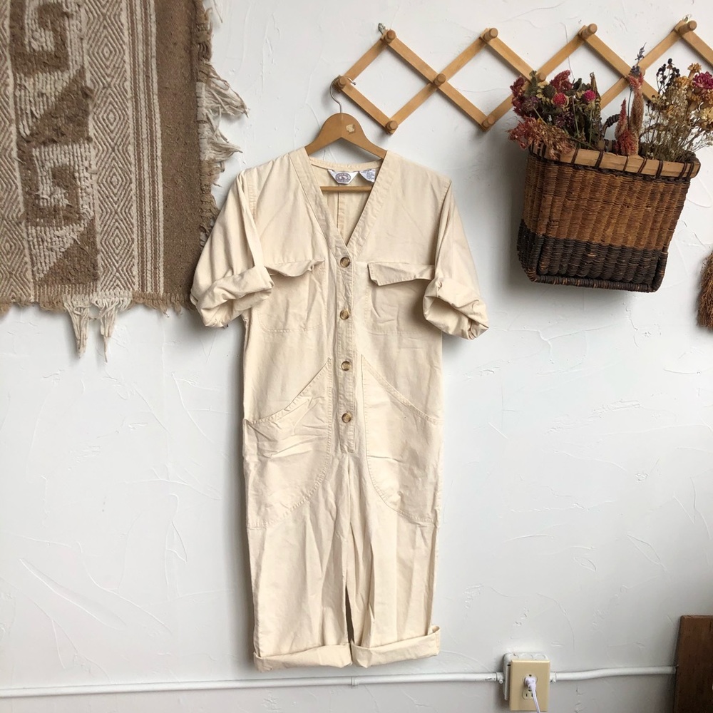 🌻Vintage Beige Jumpsuit